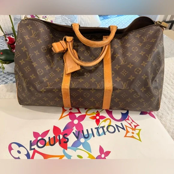 ❌SOLD❌Louis Vuitton Monogram Keepall 50 FEDEX 3922 8193 1116 - Picture 14 of 14